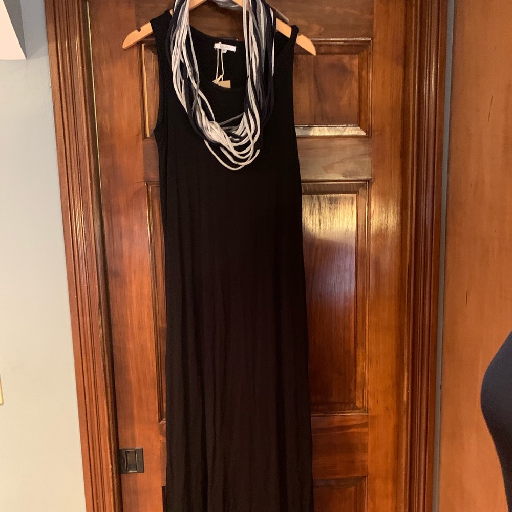 NWT Black Racer Back Maxi Dress
